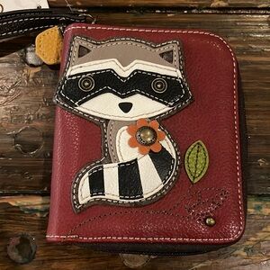 Chala, Raccoon, Zip Around Wristlet, Wallet